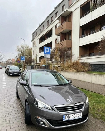 Peugeot 308 cena 36950 przebieg: 137000, rok produkcji 2016 z Warszawa małe 22